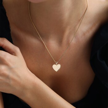 Kalp Plaka Kolye - 1