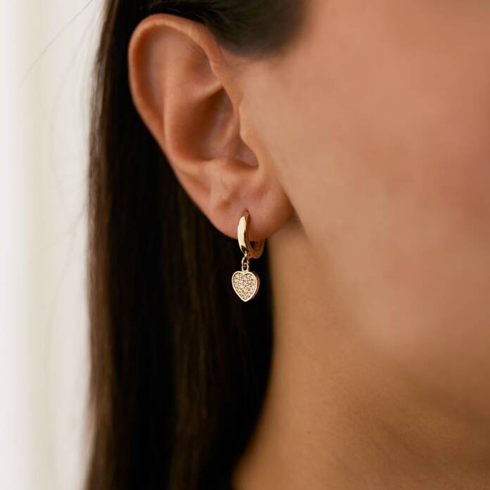 Kalp Sallantı Küpe - 1