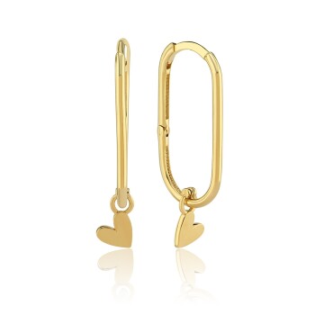 Kalp Sallantılı Ataç Küpe - 3