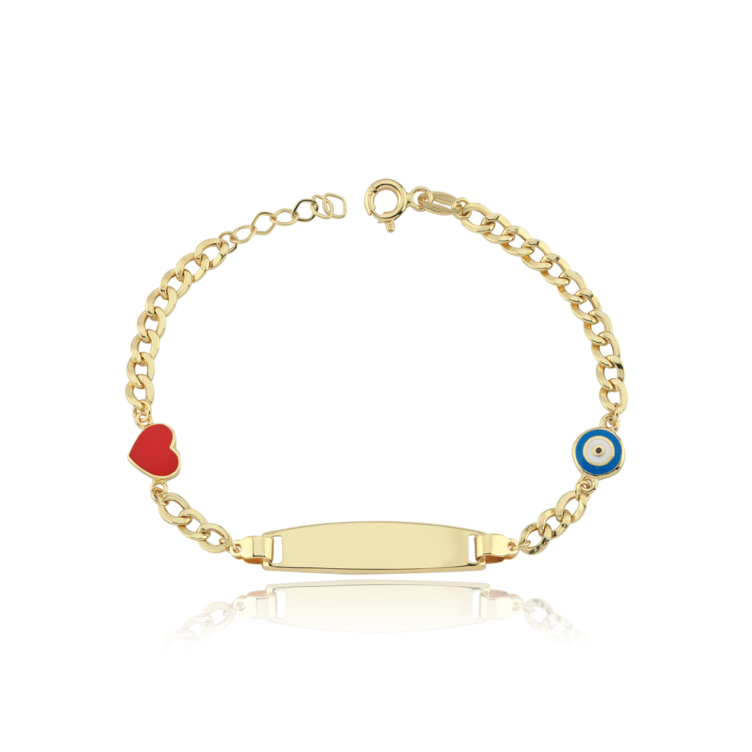 Kalp Ve Nazar Gözlü Bebek Künyesi - 1