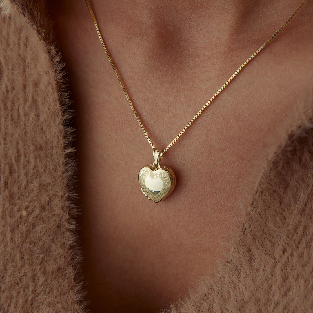 Kalp Vintage Kapaklı Kolye - 4