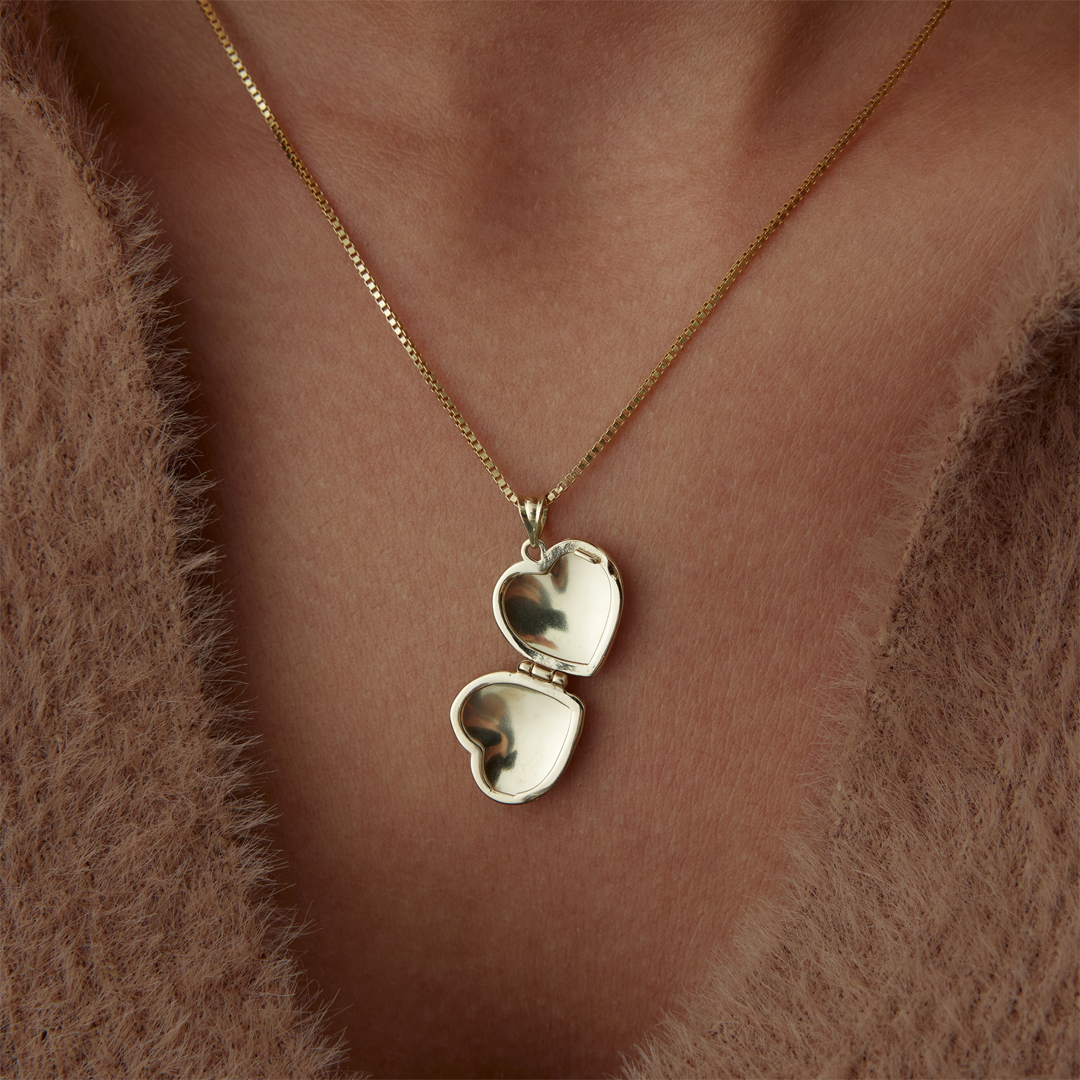 Kalp Vintage Kapaklı Kolye - 3