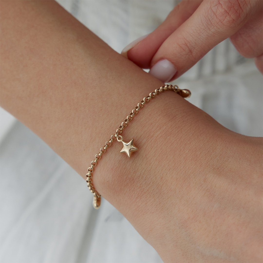 Kalp Yıldız Sallantılı Bileklik - 2