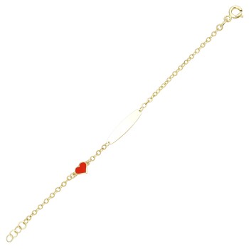 Kalpli Geniş Forse Zincir Çocuk Künyesi - Melike