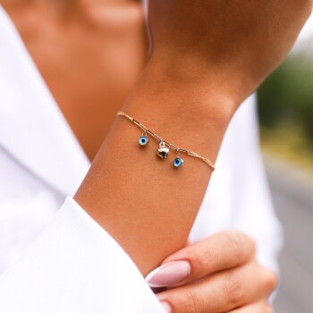 Kalpli Göz Bileklik - Nüans