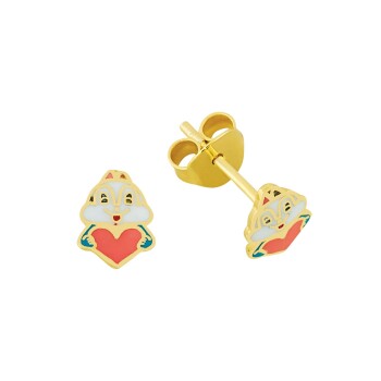 Kalpli Sincap Çocuk Küpesi - Melike