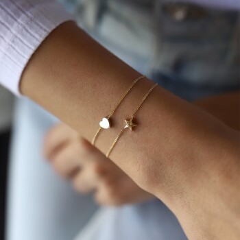 Kalpli Yıldızlı Bileklik - Rayna