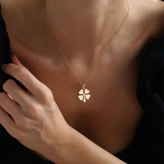 Kalpli Yonca Kolye - 1