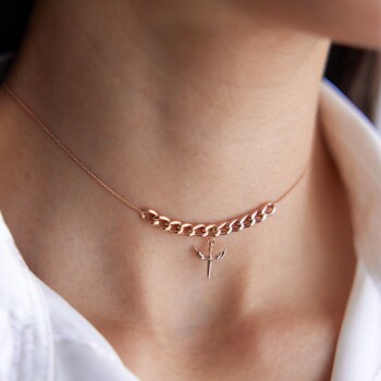 Kanatlı Choker Kolye - Rayna