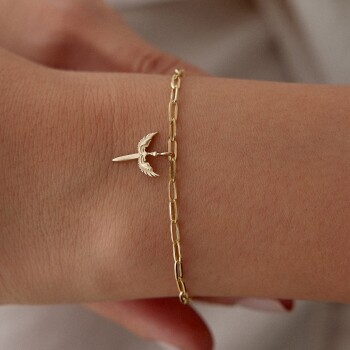 Kanatlı Kılıç Charm Bileklik - Alen (1)