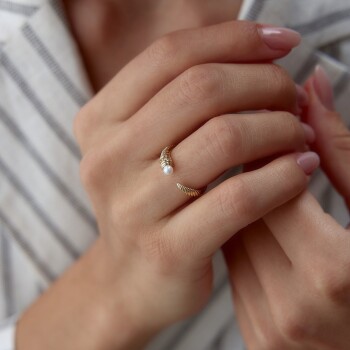 Kanca Pearl Yüzük - Mazi