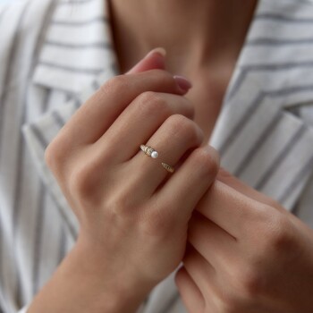 Kanca Pearl Yüzük - Mazi (1)