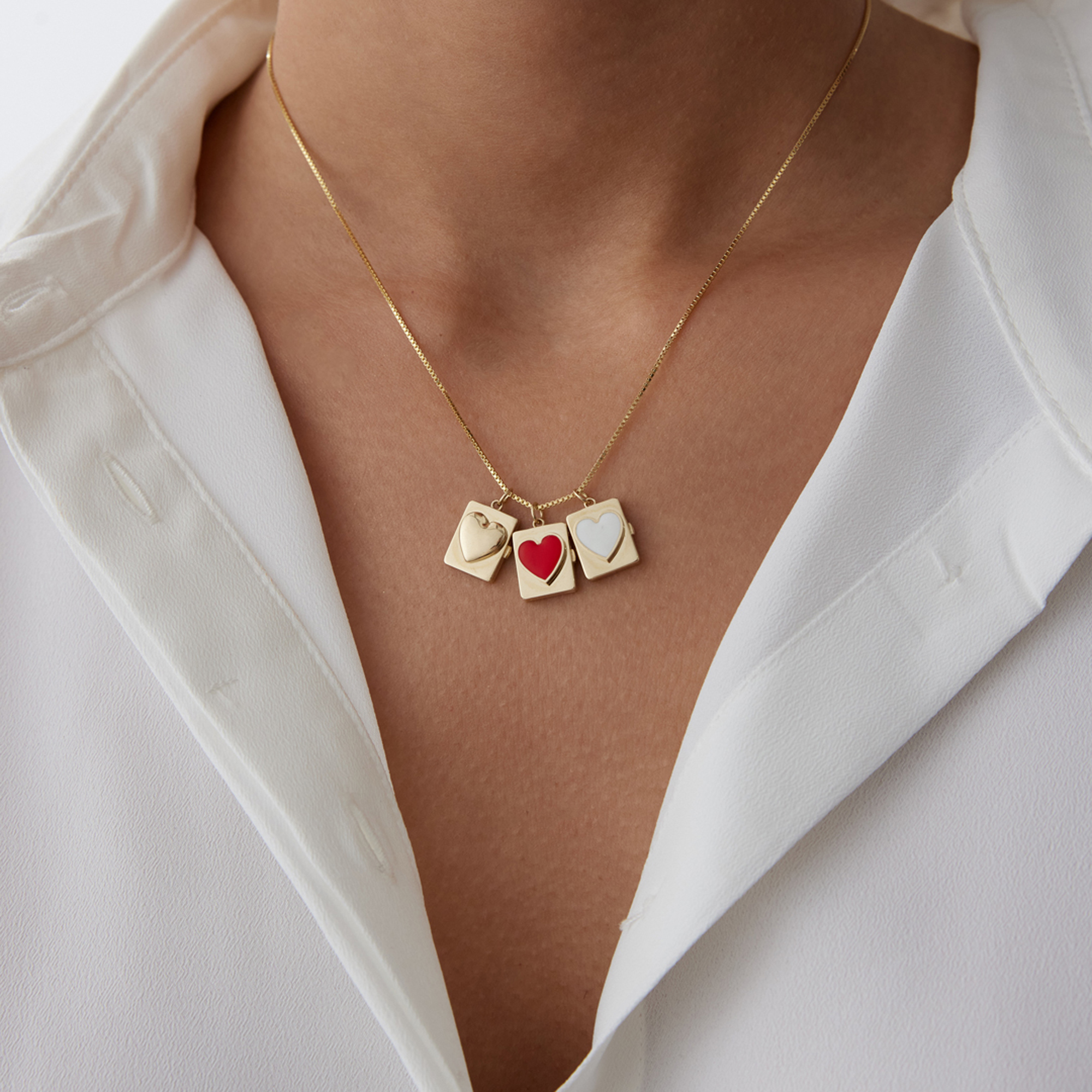 Kapaklı Kalp Kolye - 3