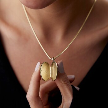 Kapaklı Vintage Madalyon Kolye - Koçak (1)