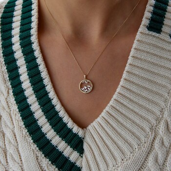 Kar Küresi Baget Kolye - Rayna