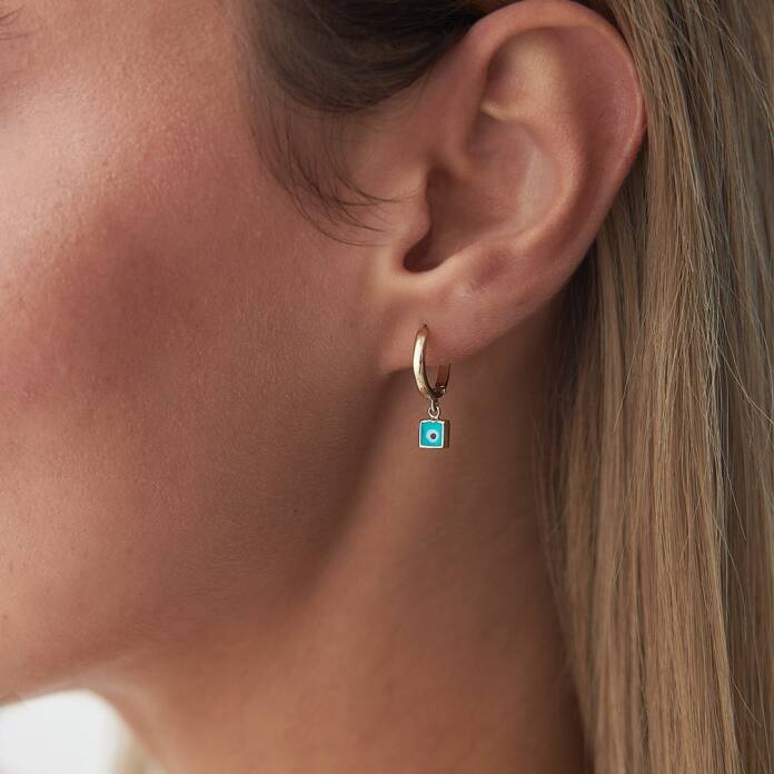 Kare Göz Sallantılı Küpe - 1