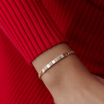 Kare ve Taşlı Örüntü Bileklik - Rayna (1)