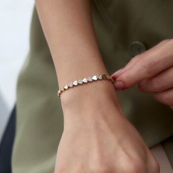 Karışık Kalp Seli Bileklik - Rayna (1)