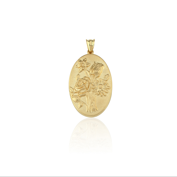 Karma Buket Mat Kapaklı Kolye Ucu - Koçak