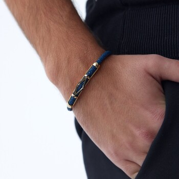 Karo Çerçeve Erkek Bileklik - Koçak