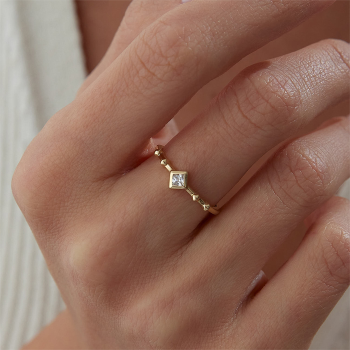 Karo Double Point Yüzük - Rayna