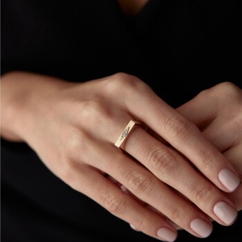 Karo Taşlı Yüzük - Rayna (1)