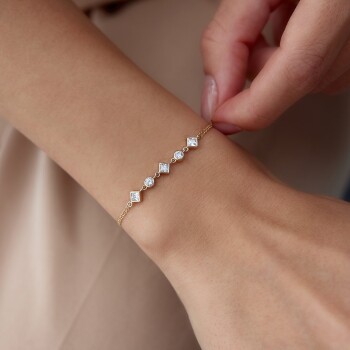 Karo ve Yuvarlak Bileklik - Rayna