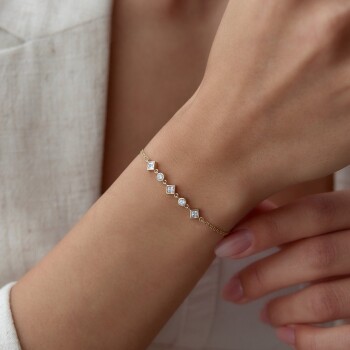 Karo ve Yuvarlak Bileklik - Rayna (1)