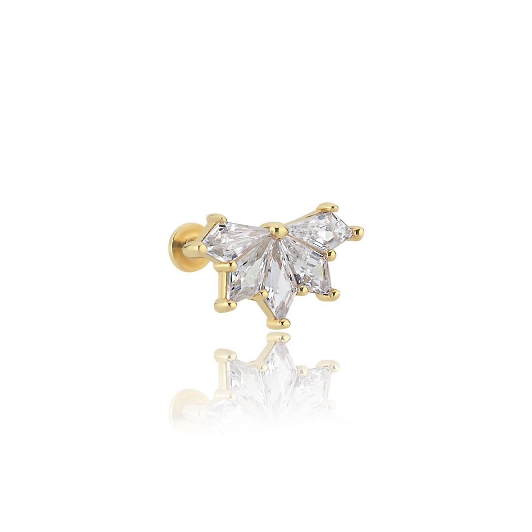 Karo Yelpaze Tragus Piercing - 1