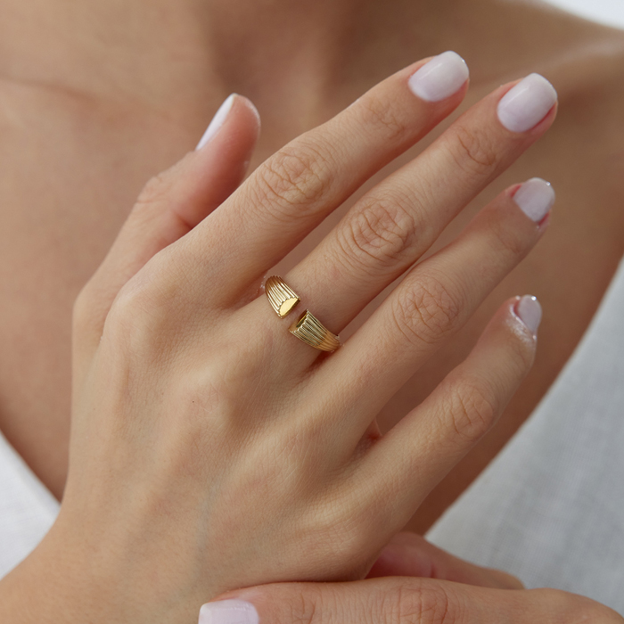 Kavuşan Mussels Yüzük - Cemart