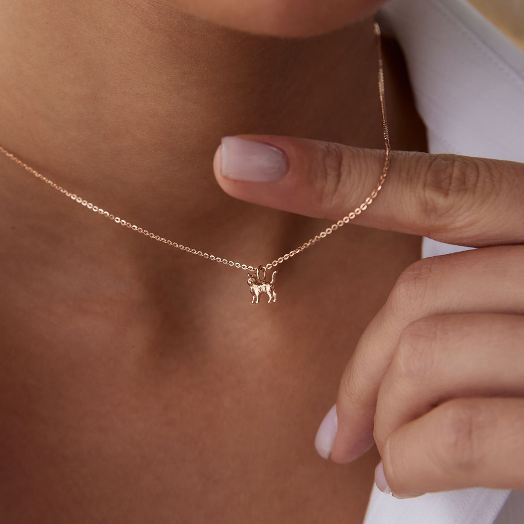 Kedi Figürlü Kolye - 2