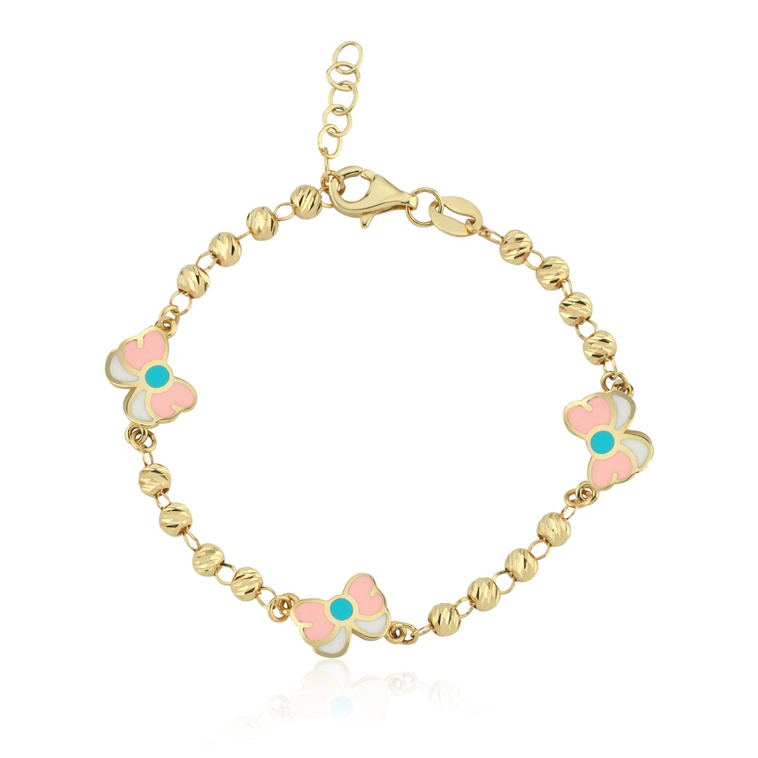 Kelebek Figürlü Çocuk Bilekliği - 1