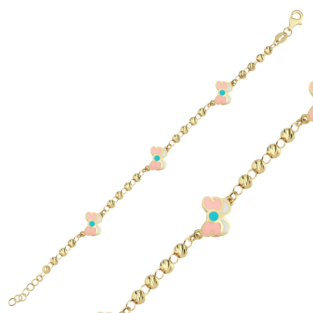 Kelebek Figürlü Çocuk Bilekliği - 2