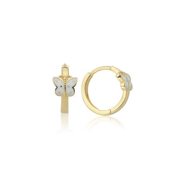 Kelebek Halka Çocuk Küpesi - Özçelik