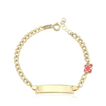 Kelebekli Gurmet Zincir Çocuk Künyesi - Melike