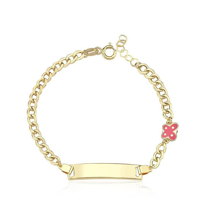 Kelebekli Gurmet Zincir Çocuk Künyesi - 1