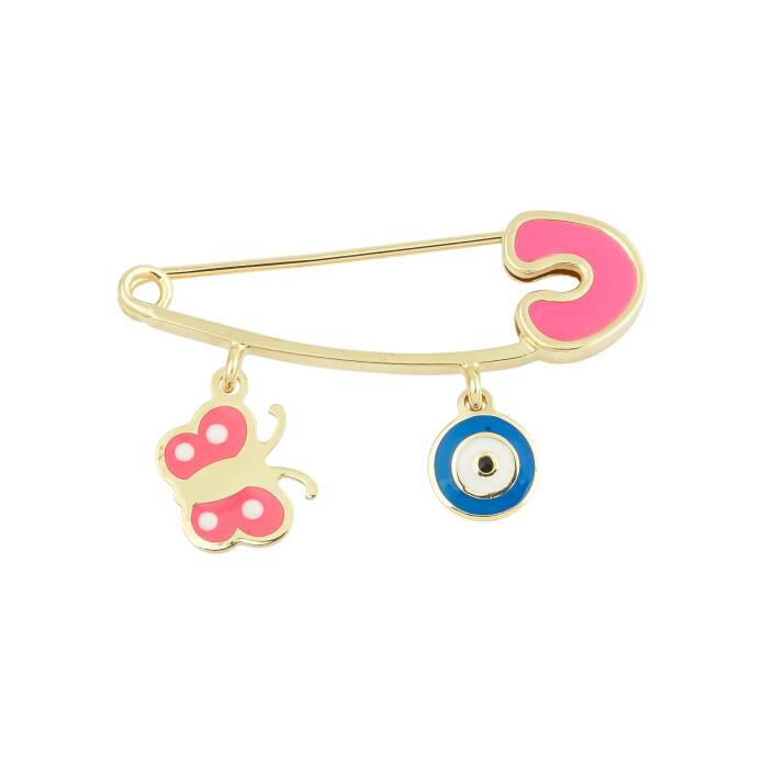 Kelebekli Kız Bebek İğnesi - 1