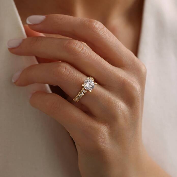 Kemer Taşlı Tektaş Yüzük - 2