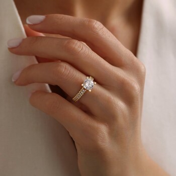 Kemer Taşlı Tektaş Yüzük - Oragold Orhan (1)