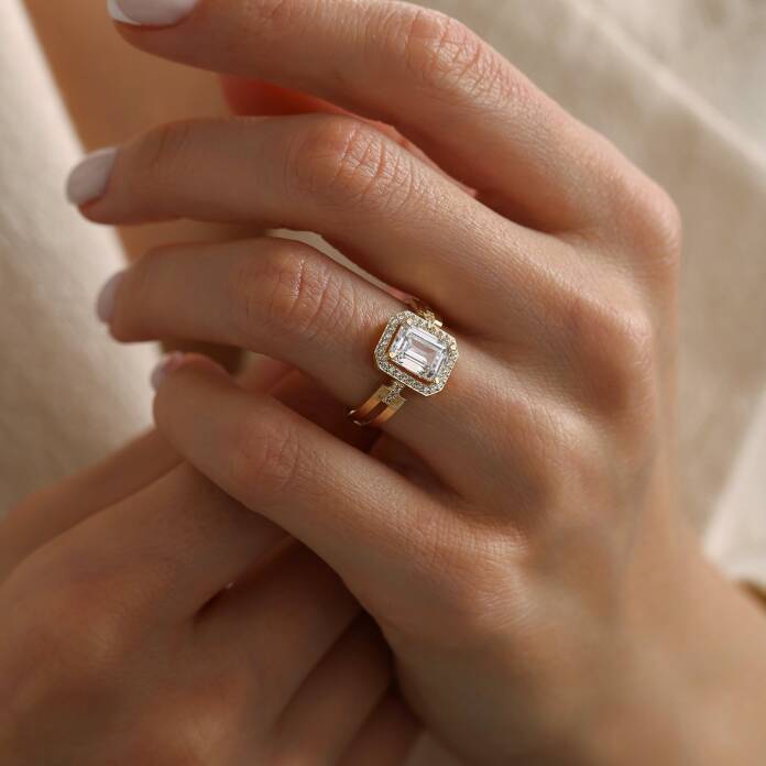 Kemer Tek Tur Çevrili Baget Yüzük - 2