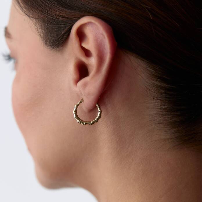 Kemik Halka Küpe - 1