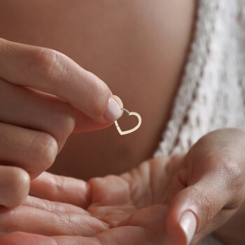 Kilit Kalp Küpe - Rayna (1)