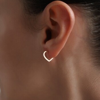 Kilit Kalp Küpe - Rayna