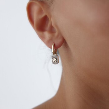 Kilit Yıldız Küpe - Arax