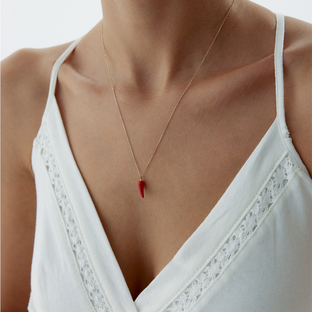 Kırmızı Biber Kolye - 2