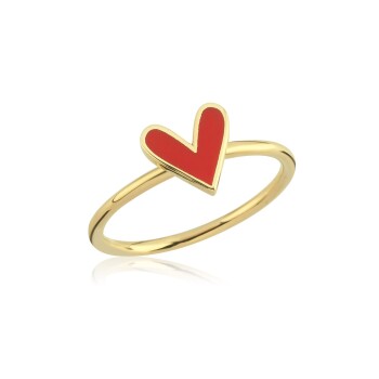 Kırmızı Kalp Yüzük - 4