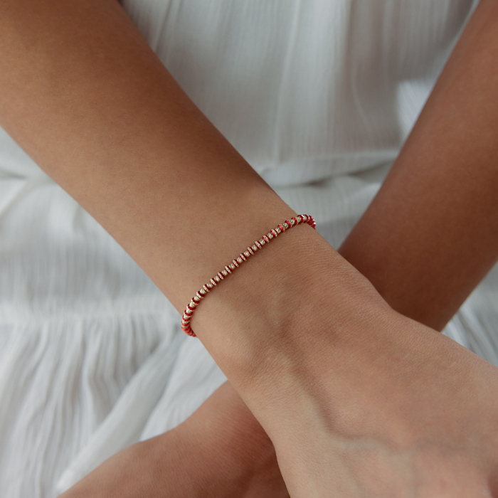 Kırmızı Mineli Dorica Bileklik - Özkonak