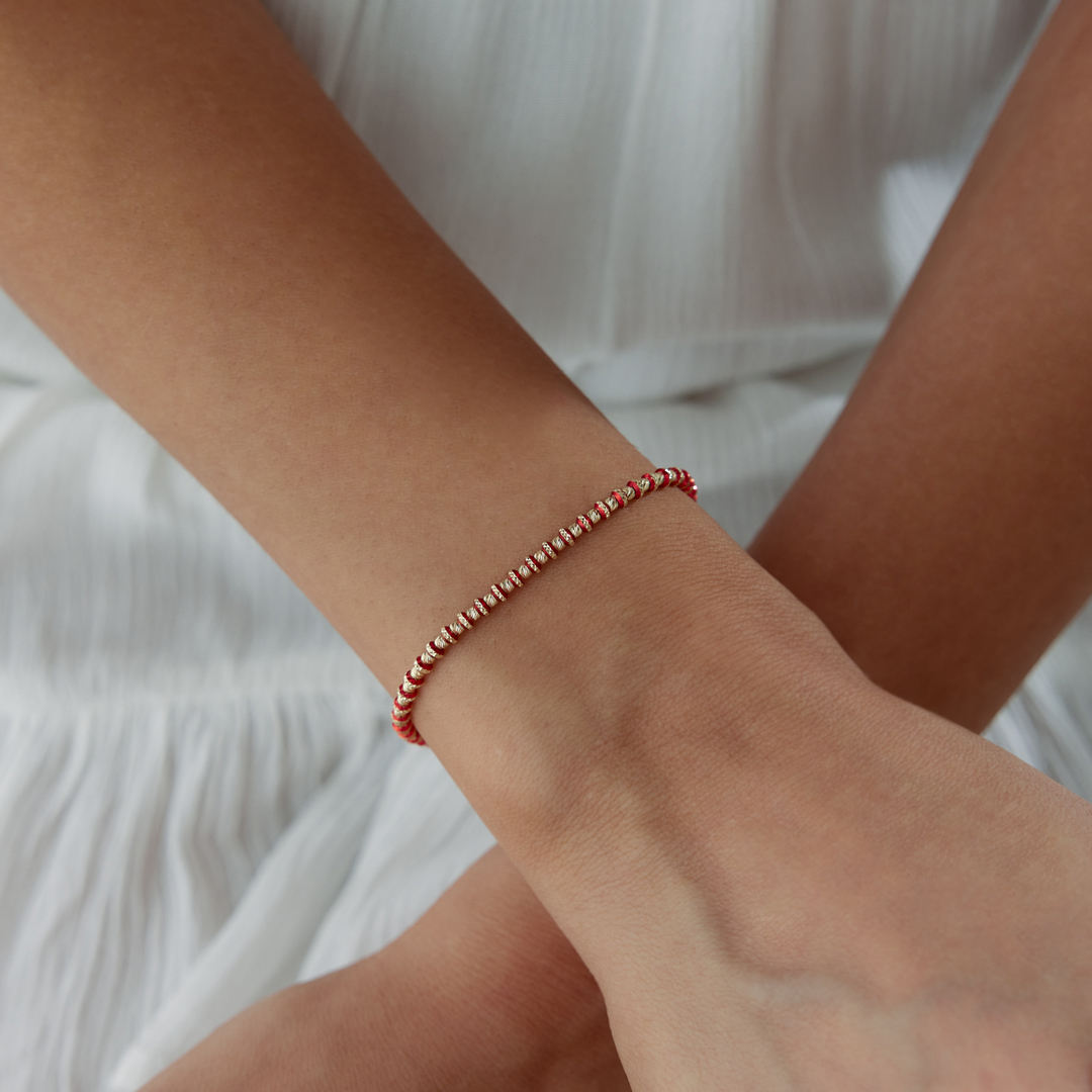 Kırmızı Mineli Dorica Bileklik - 1