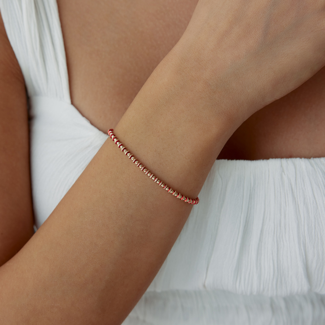 Kırmızı Mineli Dorica Bileklik - 2