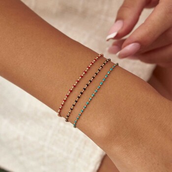 Kırmızı Mineli Golf Bileklik - Cemart (1)